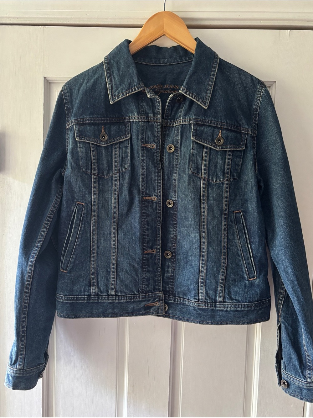 Ralph Lauren Dark Blue Denim Jean Jacket New with Tags